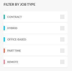 Accountingfly job type filter