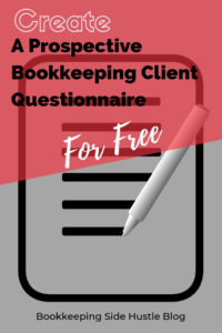 Bookkeeping Client Questionnaire Pin