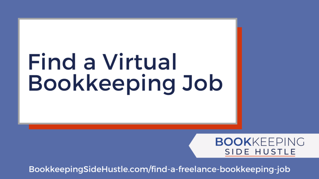 Find a virtual bookkeeping job