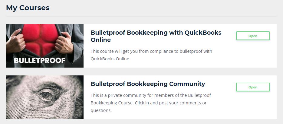 Bullet Proof Bookkeeping Course and Community