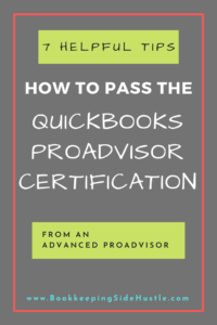 How to pass the QuickBooks ProAdvisor Certification