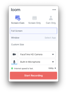 Loom Desktop Recording Image