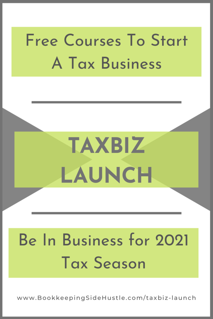 TaxBiz Launch Pin Get Started